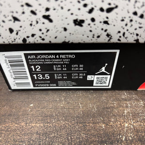 Jordan 4 Retro Bred Reimagined Size 12 (Pre-Owned) - aux