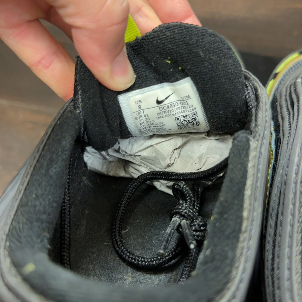Nike Air Max 97 Undefeated Black Volt - Image 7