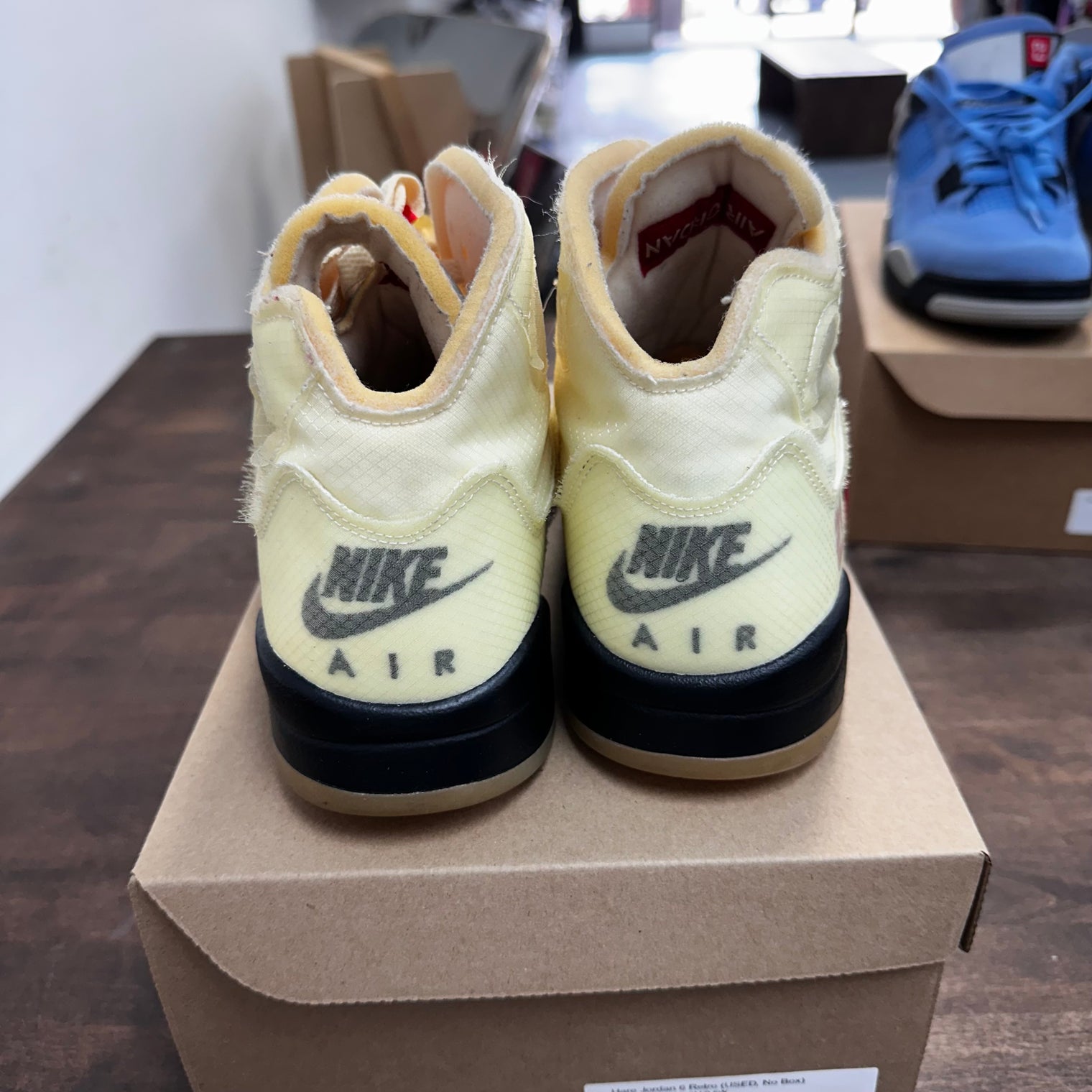 Off-White Sail Jordan 5 (USED, No Box)
