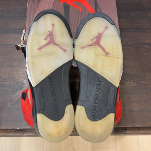 Jordan 5 Retro Raging Bull Red (2021) Size 12 (Pre-Owned) - aux