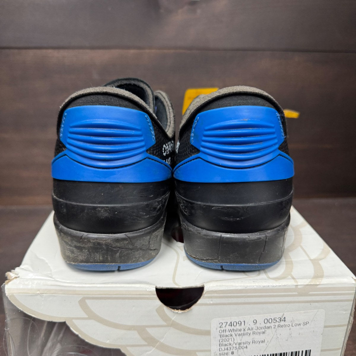 Jordan 2 Retro Low SP Off-White Black Blue - Image 5