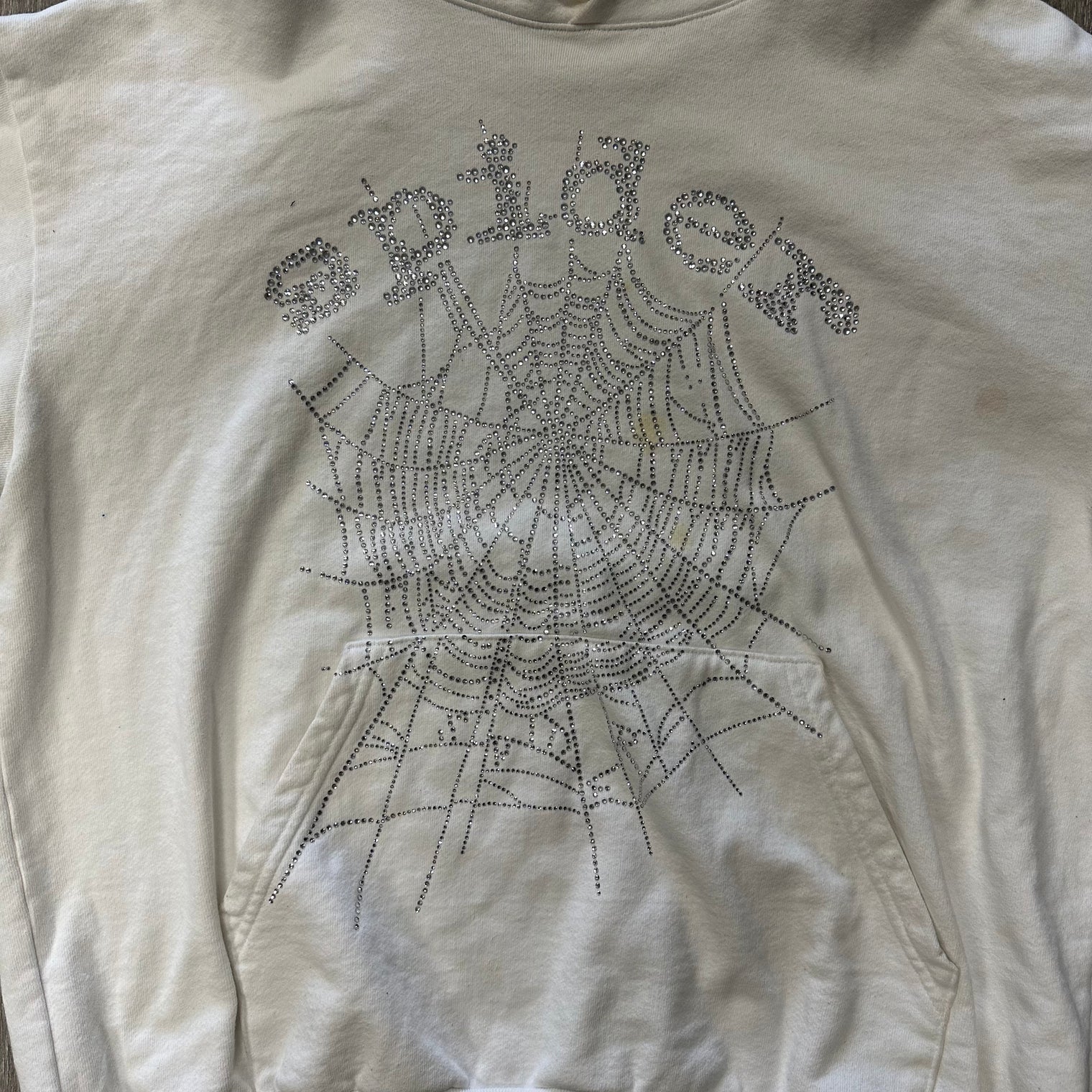 Sp5der OG Rhinestone Hoodie (Used)
