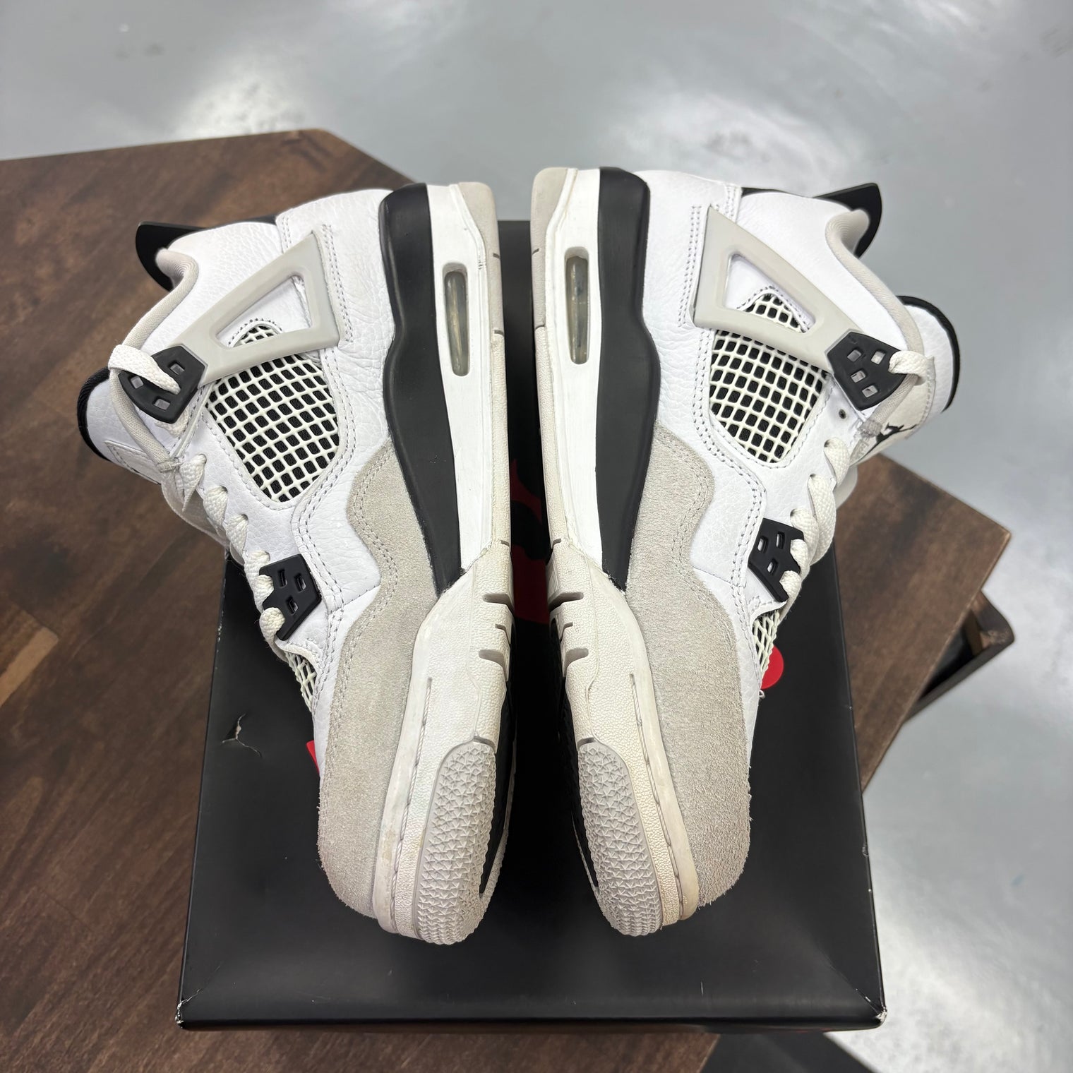 Military Black Jordan 4 (GS) (USED)
