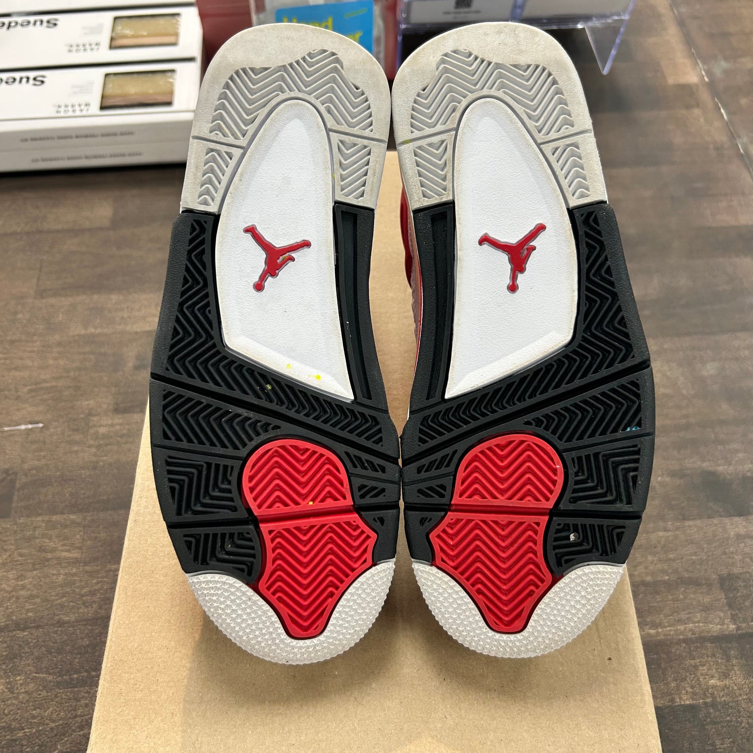 Red Cement Jordan 4 (GS) (USED, No Box)