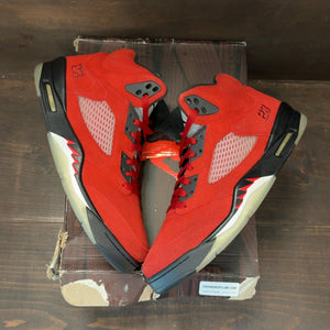 Jordan 5 Retro Raging Bull Red (2021) Size 11.5 (Pre-Owned) - back