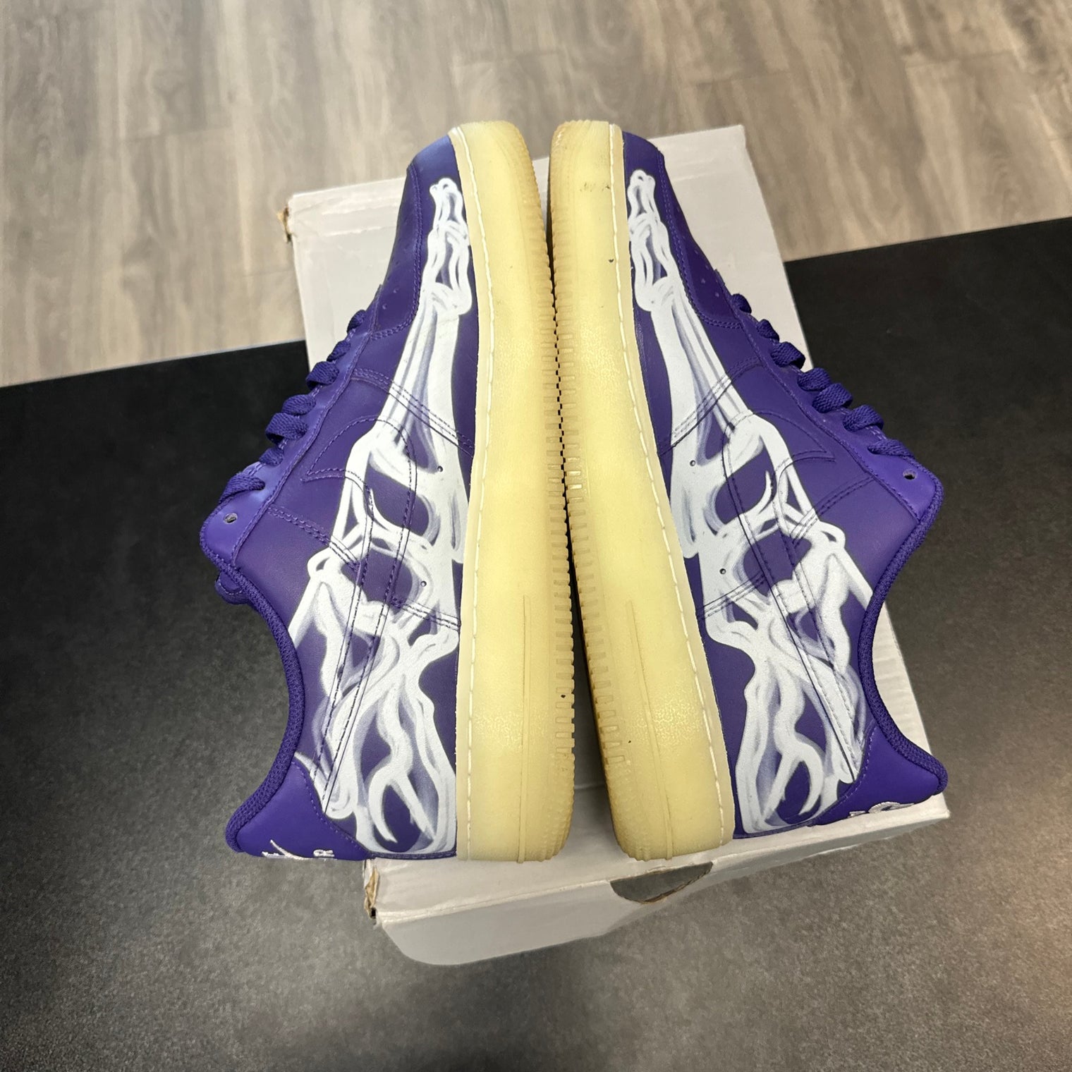 Nike Air Force 1 Purple Skeleton(USED)