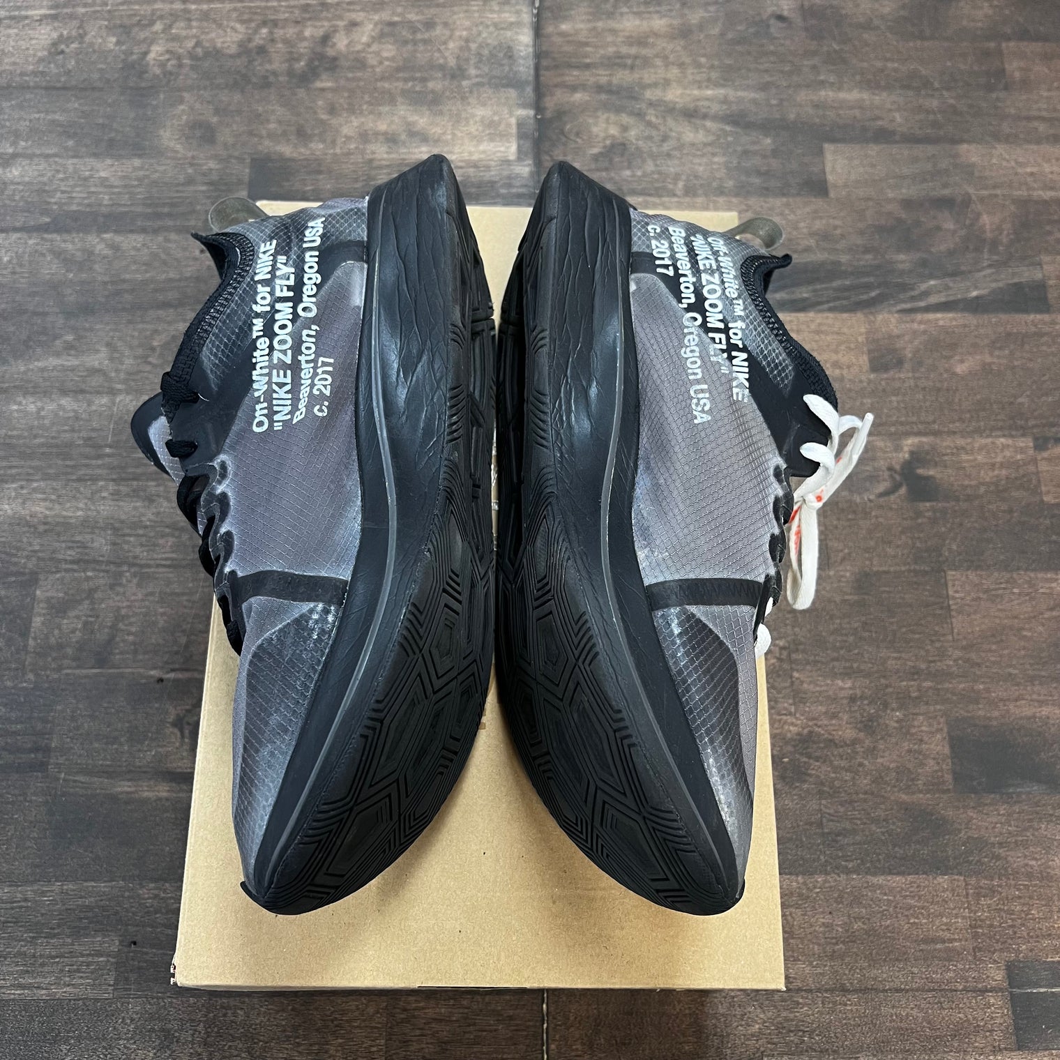 Black Silver Zoom Fly Nike Off-White (USED)