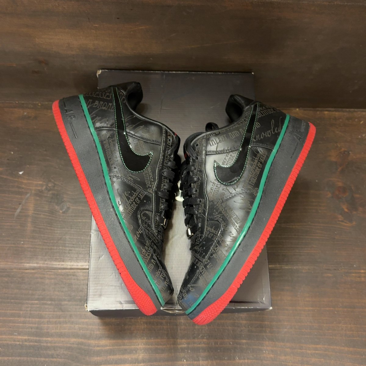 Nike Air Force 1 Low BHM (2010) Size 9.5 (Pre-Owned) - back
