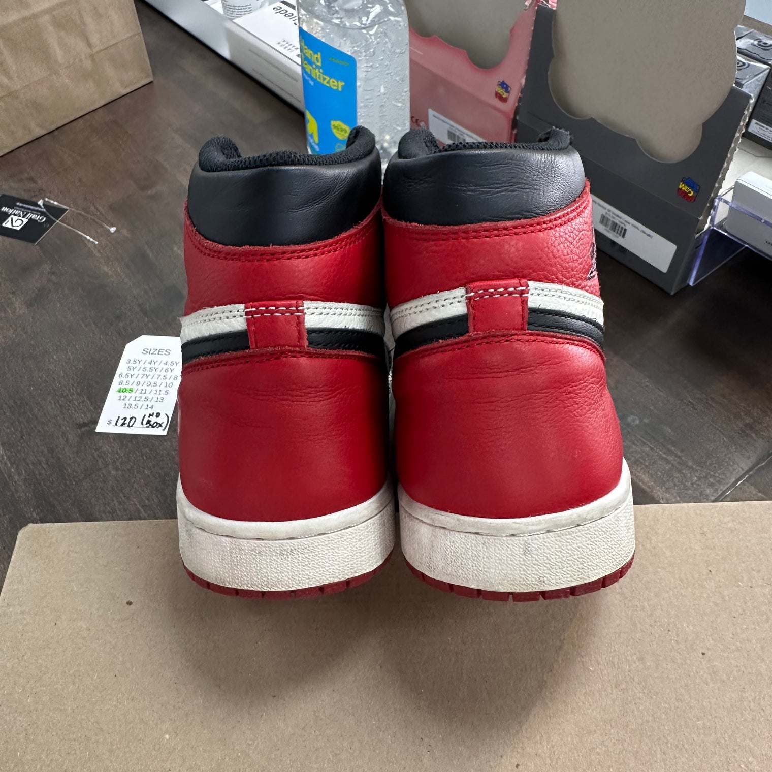 Bred Toe Jordan 1 High (USED,No Box,No Insole)
