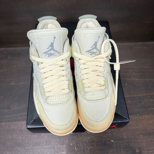 Jordan 4 Retro Off-White Sail (Women's) - Image 2