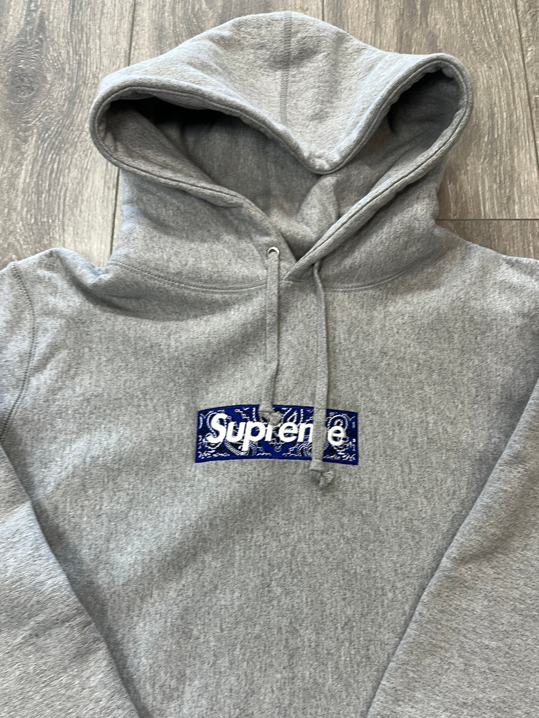 Supreme Blue Bandana Box Logo Hoodie (Used)