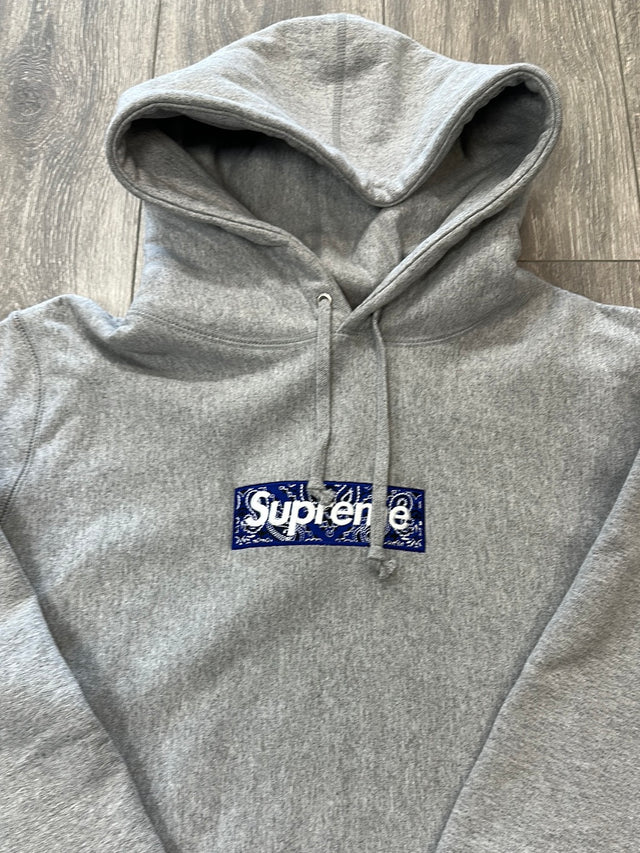 Supreme Blue Bandana Box Logo Hoodie (Used)