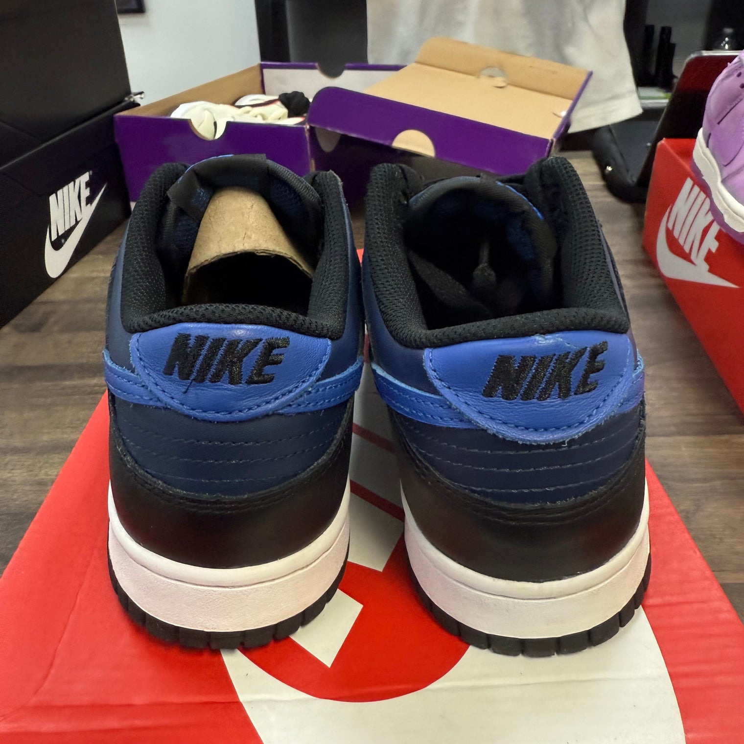 Midnight Navy Dunk Low (GS) (USED, Replacement Box)