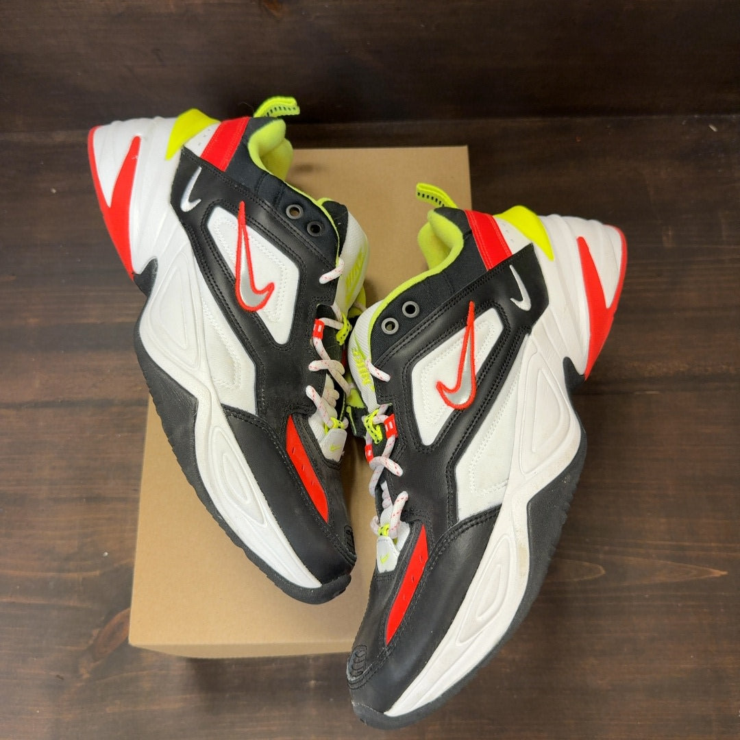 Nike M2K Tekno Black Volt Crimson Size 12 (Pre-Owned) - Image 2