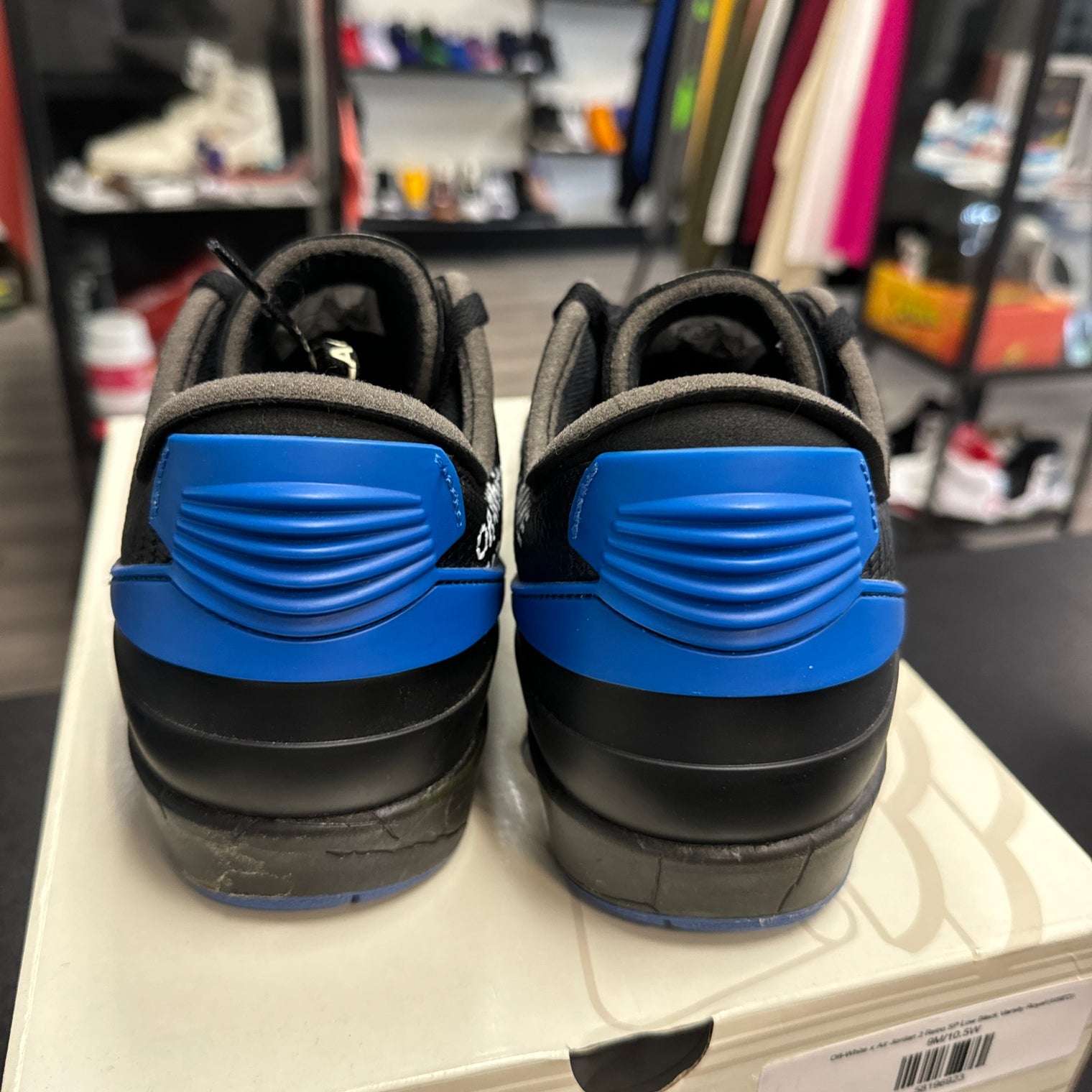 Off-White x Air Jordan 2 Retro SP Low Black Varsity Royal (USED)