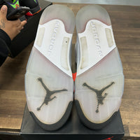 White Metallic Jordan 5 (2015) (USED, Replacement Box)
