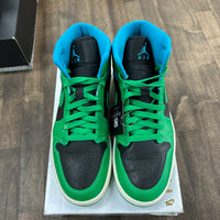 Lucky Green Aquatone Jordan 1 Mid (W) (USED, No Lid)