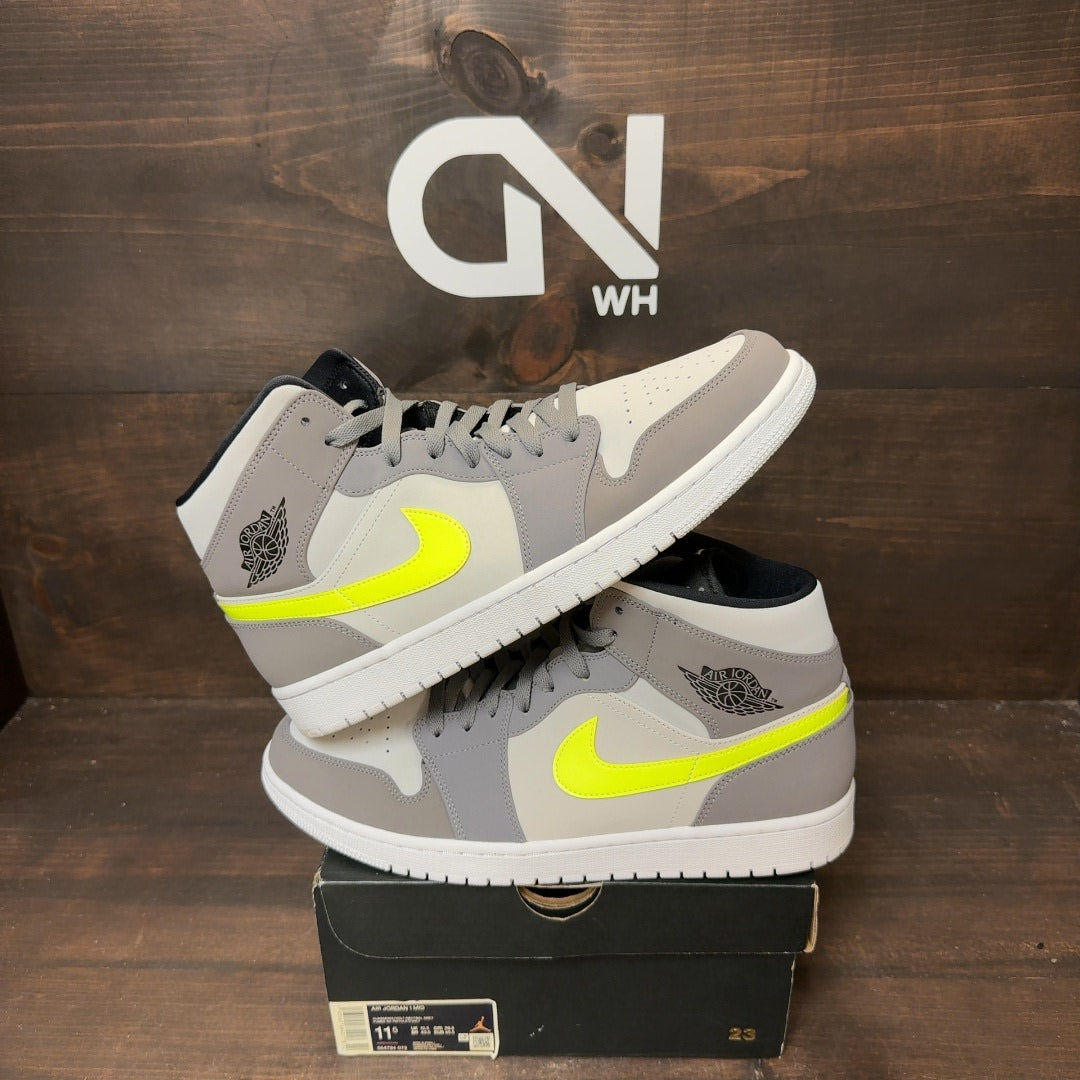 Jordan 1 Mid Gunsmoke Volt - Image 1