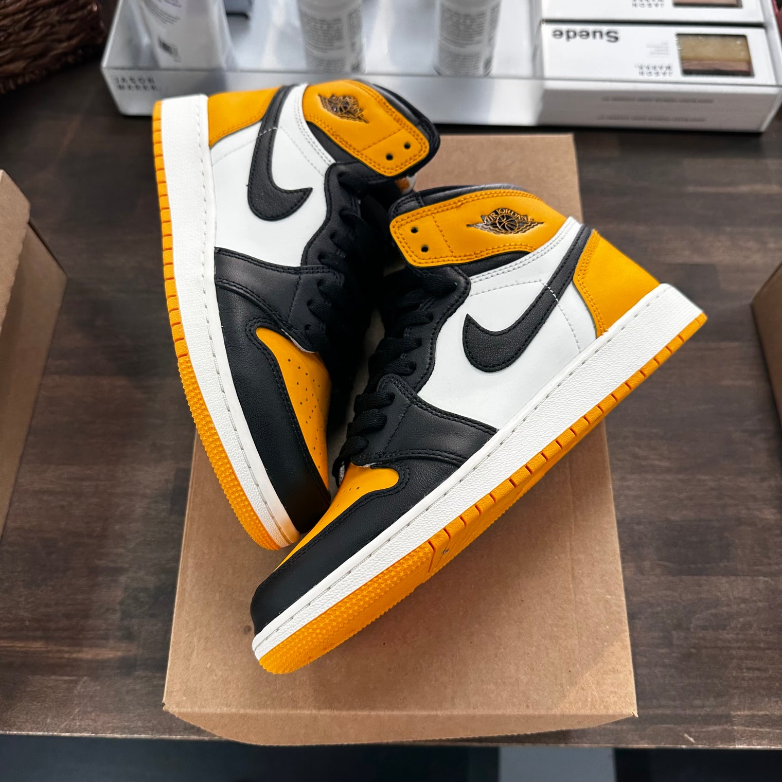 Yellow Toe Taxi Jordan 1 High (USED, No Box)