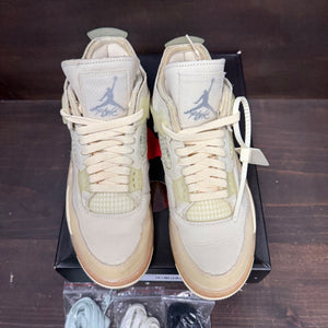 Jordan 4 Retro Off-White Sail (Women's) - Image 2