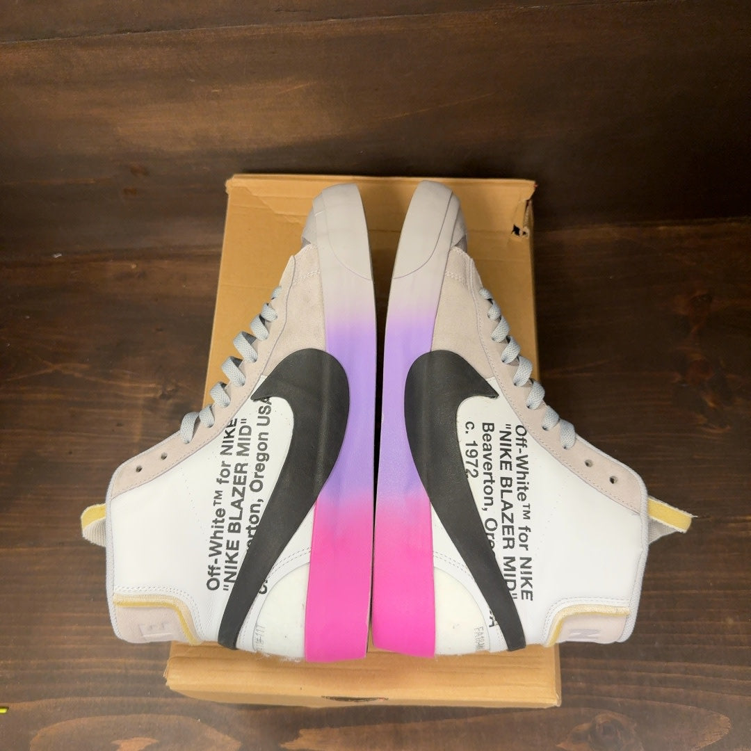 Nike Blazer Mid Off-White Wolf Grey Serena Queen - Image 6
