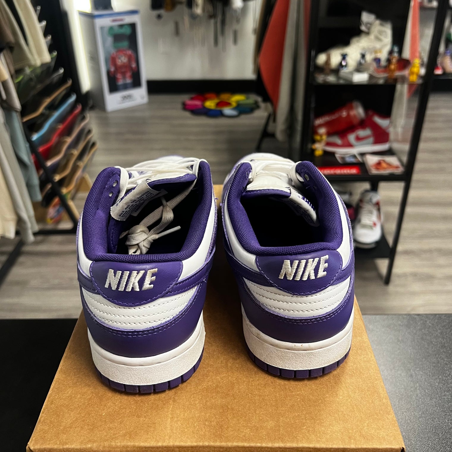 Championship Court Purple Dunk Low (USED, no box)