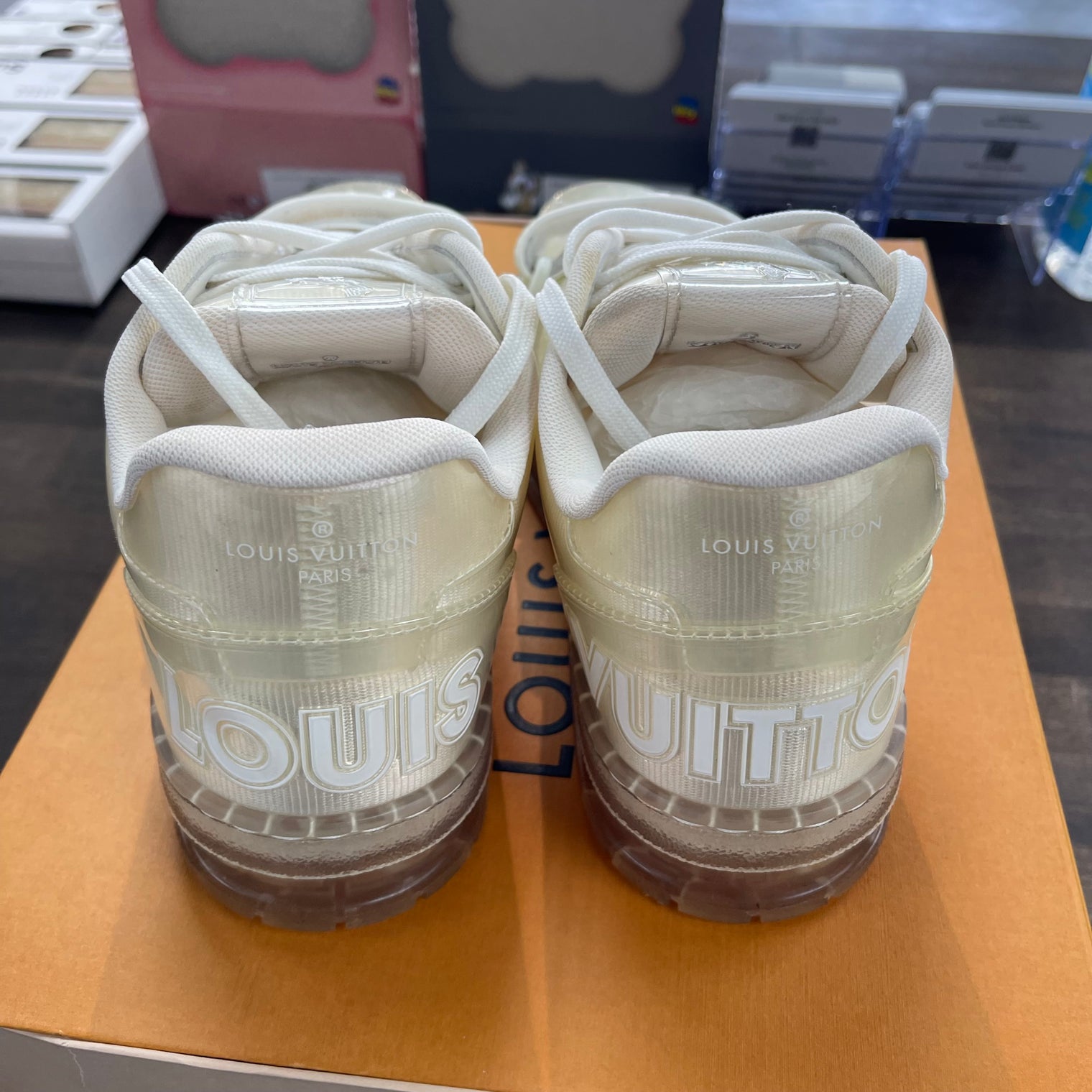 Louis Vuitton Clear Strap Trainer (USED)