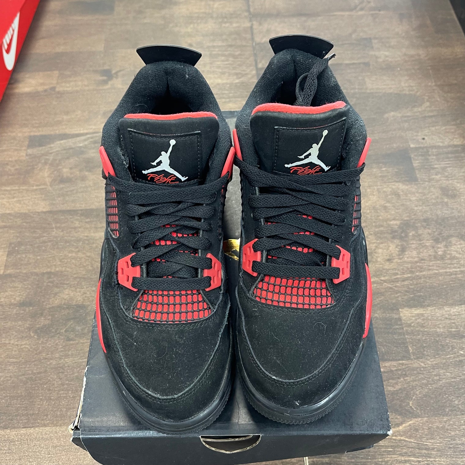 (GS) Red Thunder Jordan 4 (USED,No Box)