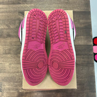 Black Active Fuchsia Jordan 1 Low  (USED, No Box)