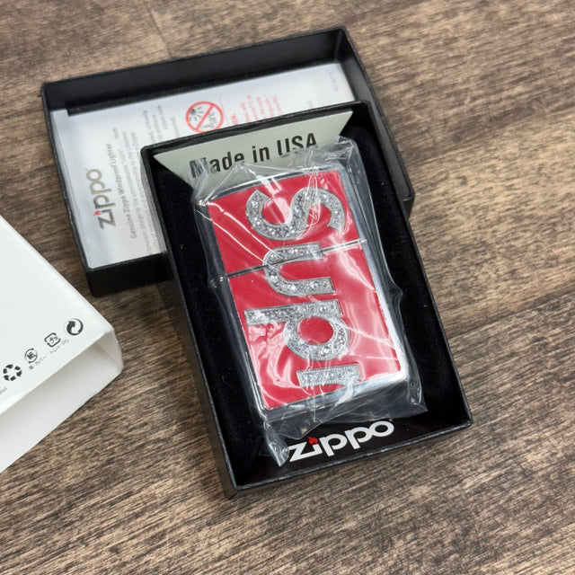 Supreme Swarovski Zippo