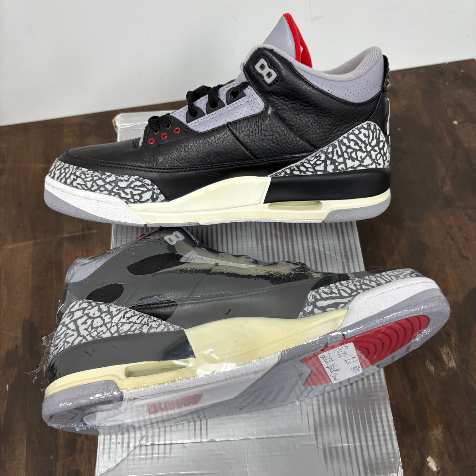 Black Cement Jordan 3 (2001) (Separation)