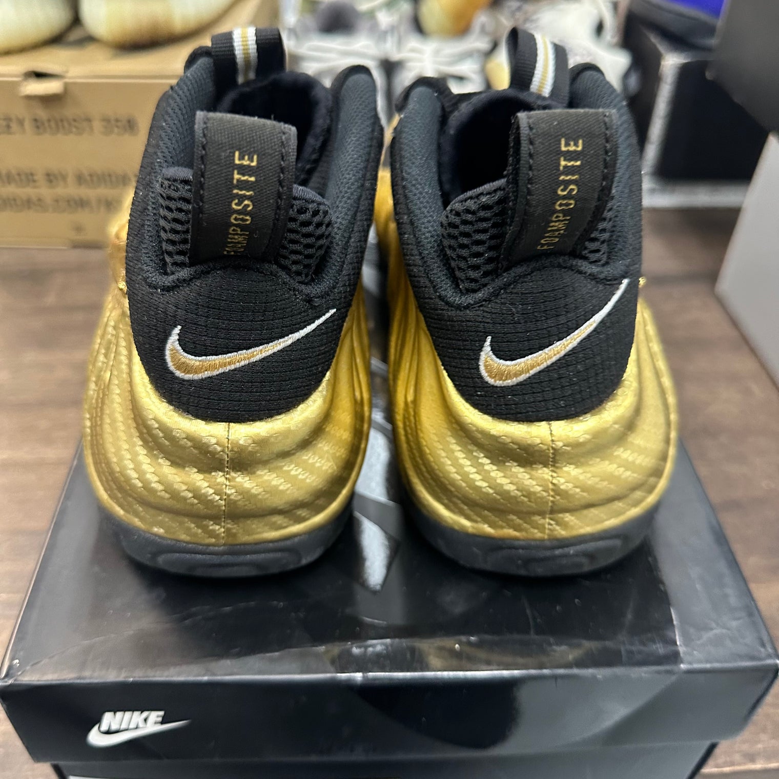 Metallic Gold Nike Foamposite Pro (USED)