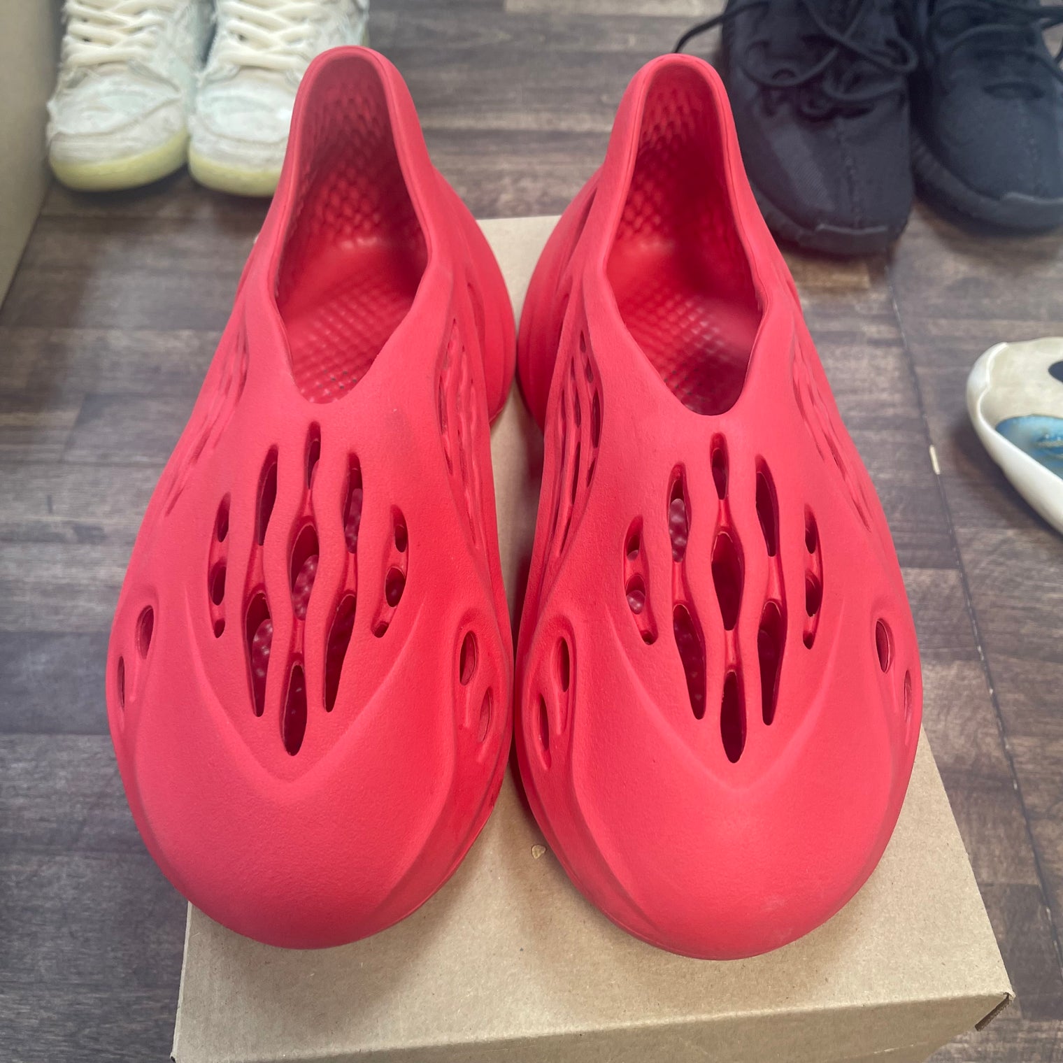 Vermillion Yeezy Foam RNNR (USED, No Box)