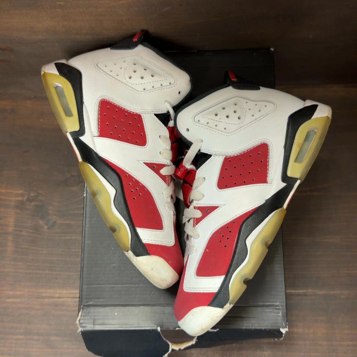 Jordan 6 Retro Carmine (2014) (GS) Size 5Y (Pre-Owned) - back
