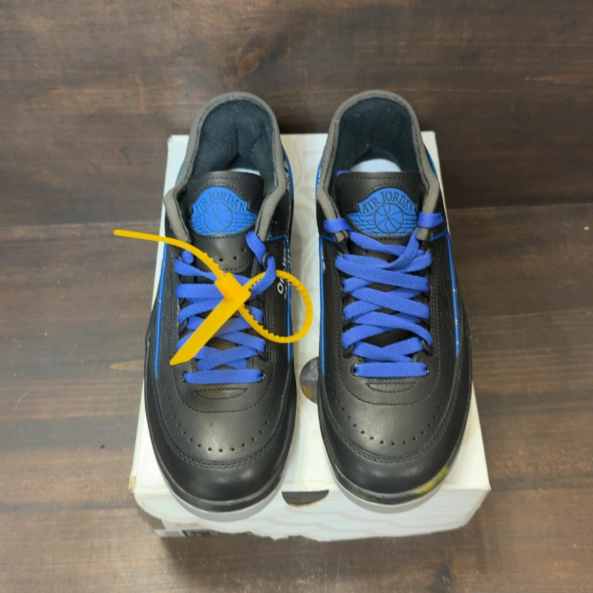 Jordan 2 Retro Low SP Off-White Black Blue Size 7 (Pre-Owned)
