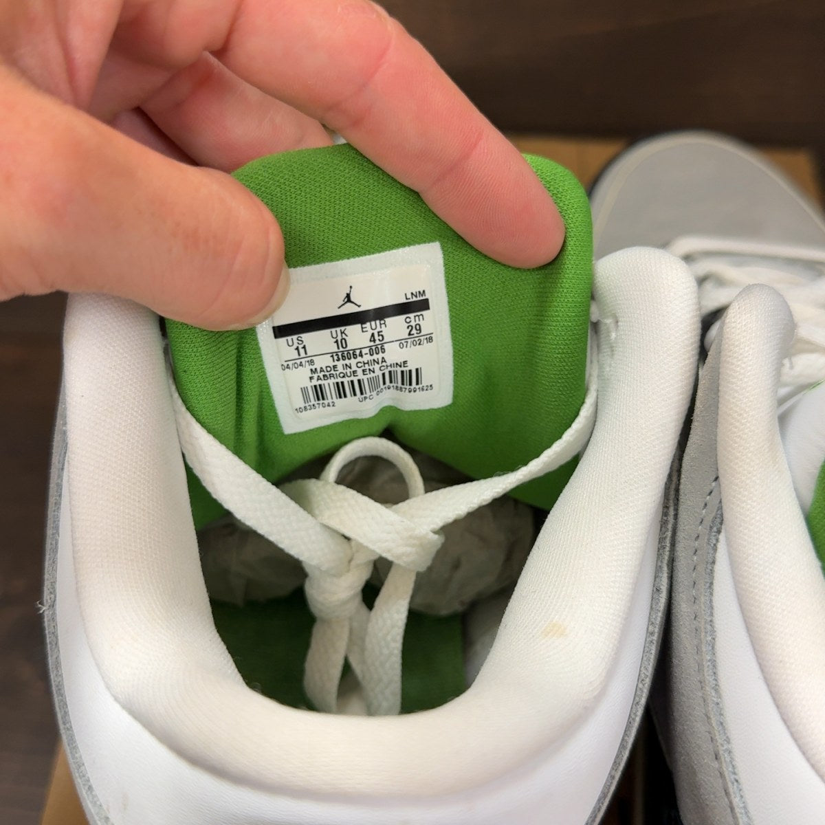 Jordan 3 Retro Chlorophyll Size 11 (Pre-Owned) - Image 7