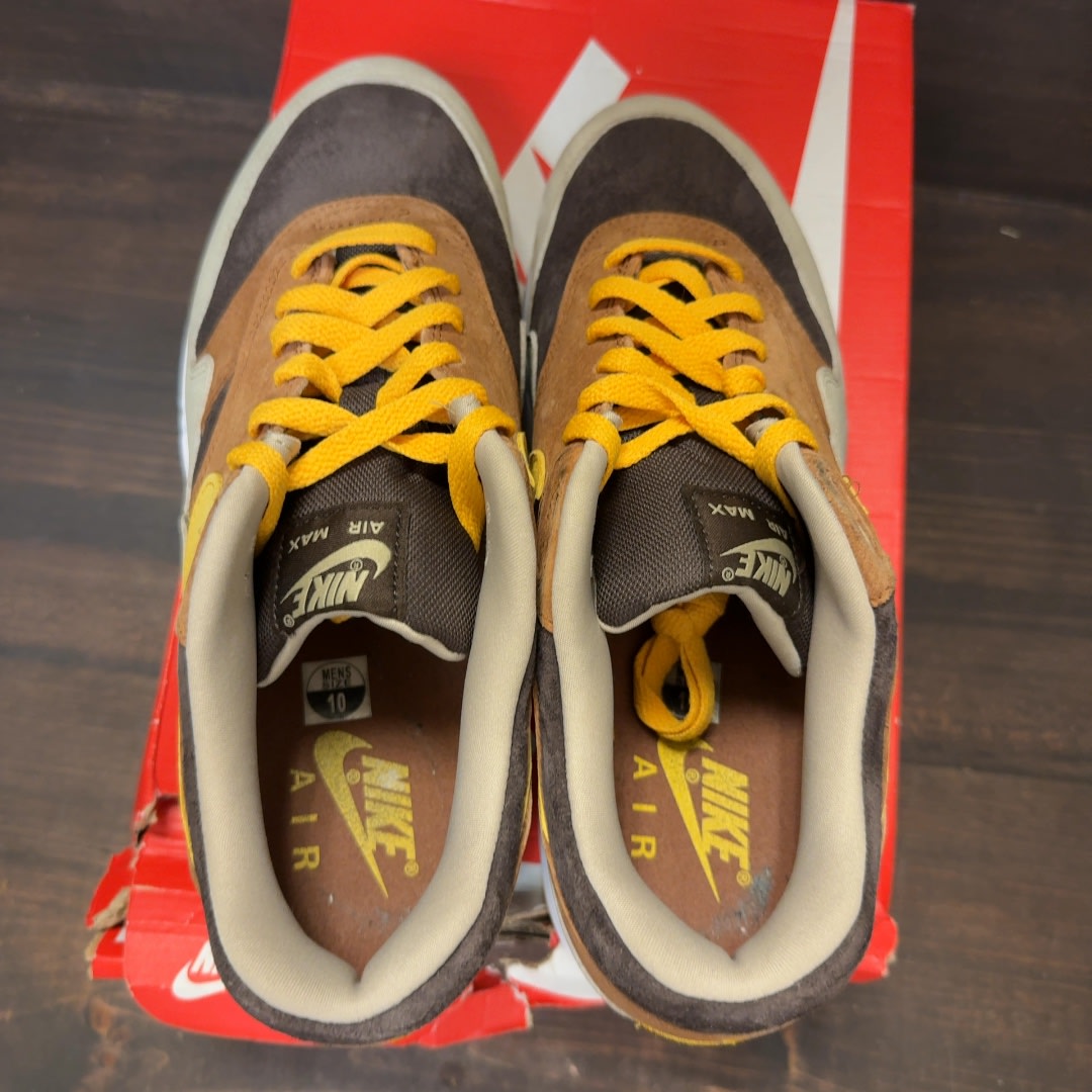 Nike Air Max 1 PRM Duck Pecan Yellow Ochre Size 10 (Pre-Owned) - Image 5