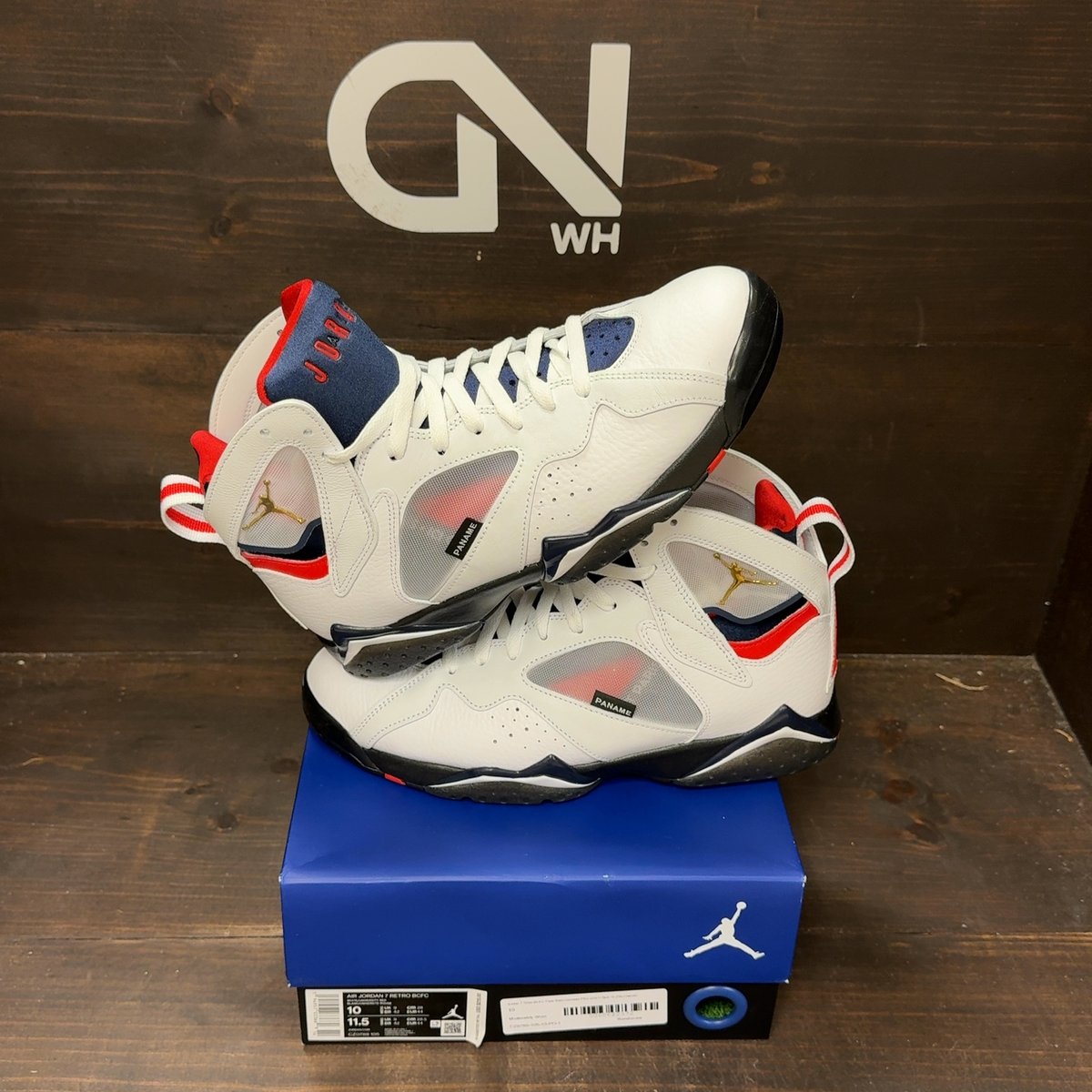 Jordan 7 Retro BCFC Paris Saint-Germain PSG (2021) Size 10 (Pre-Owned) - front