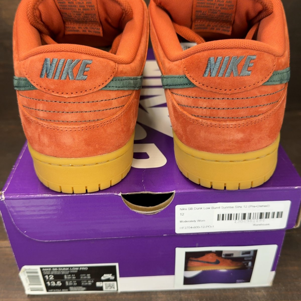 Nike SB Dunk Low Burnt Sunrise Size 12 (Pre-Owned) - aux