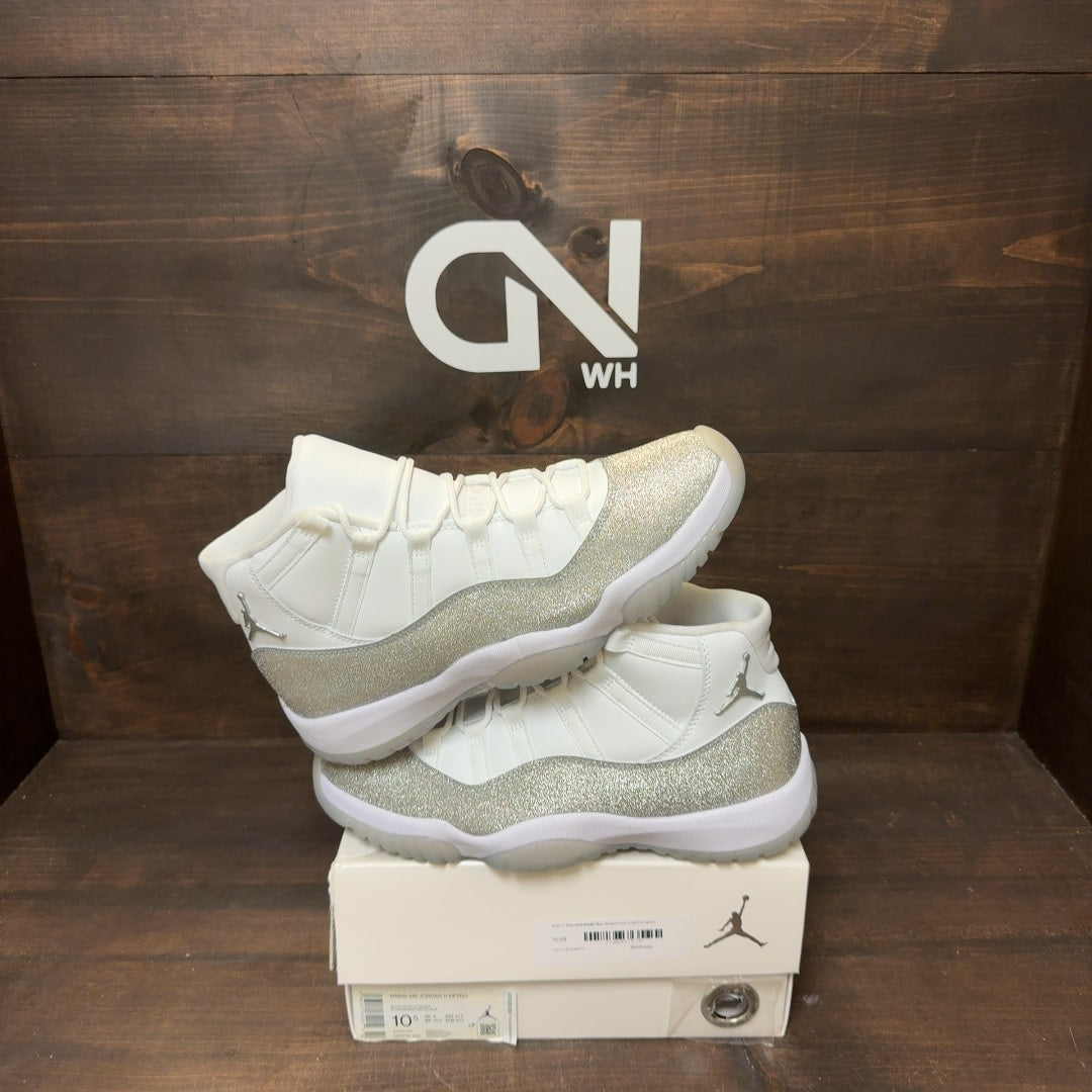 Jordan 11 Retro White Metallic Silver (Women's) - Image 1
