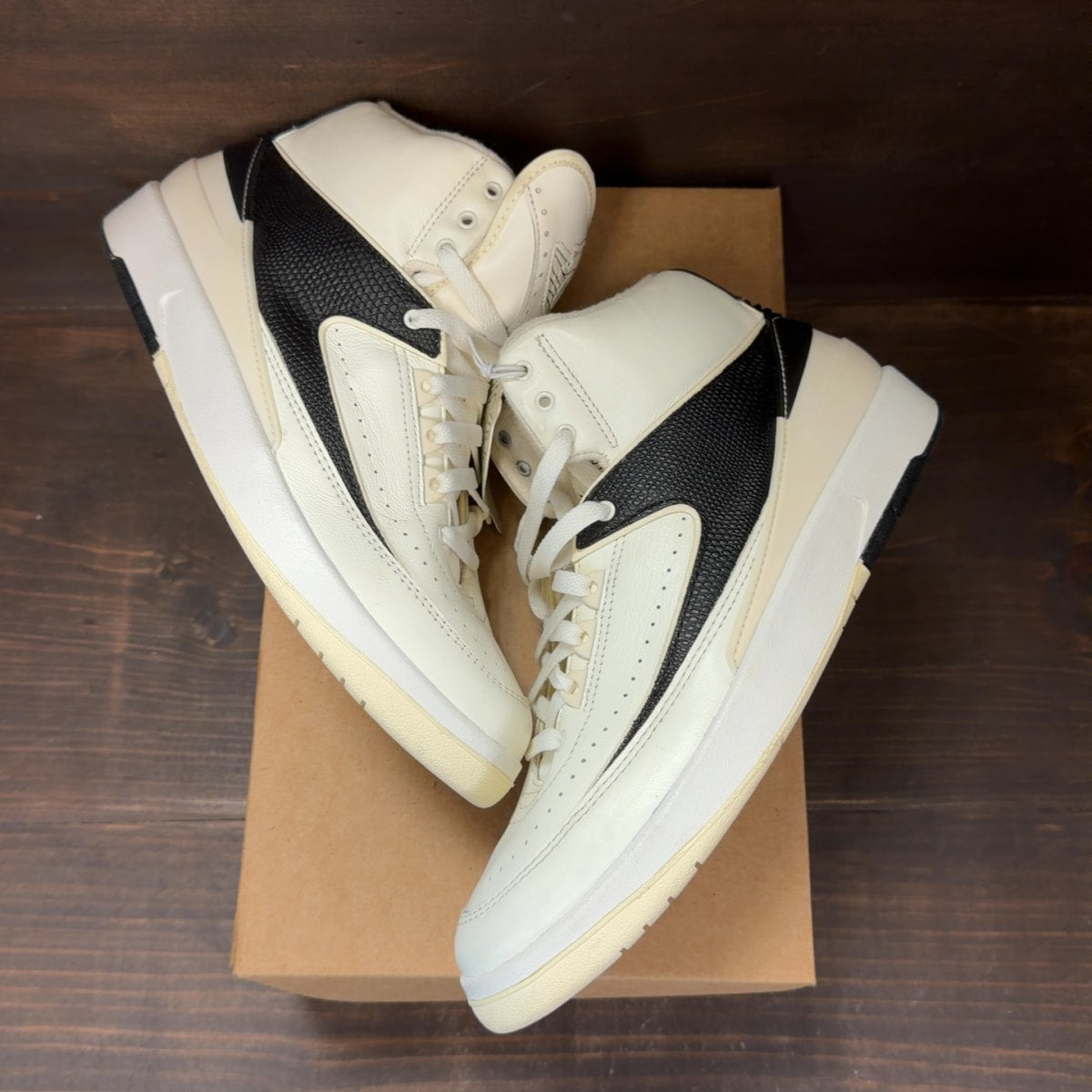 Jordan 2 Retro Sail Black (Women's) Size 11W (Pre-Owned) - Image 2