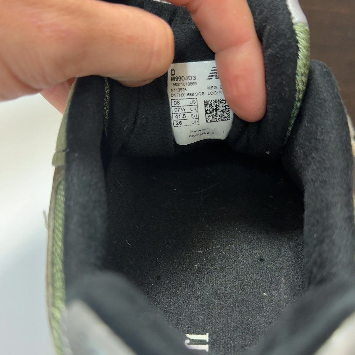 New Balance 990v3 MiUSA JJJJound Olive Size 8 (Pre-Owned) - aux