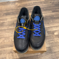 Black Blue Off-White Jordan 2 Retro Low SP (USED, No Box)