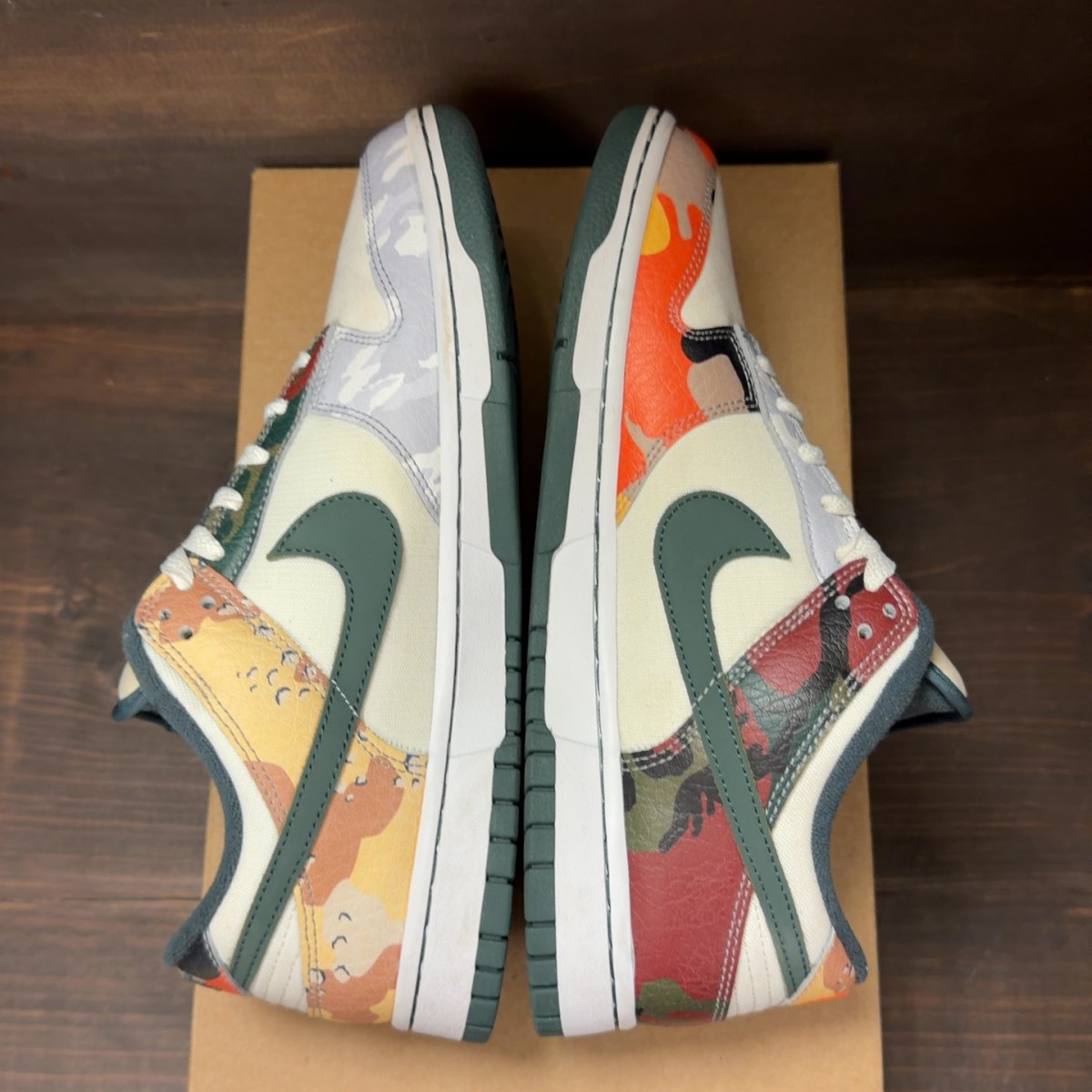 Nike Dunk Low SE Sail Multi-Camo Size 9.5 (Pre-Owned) - Image 6