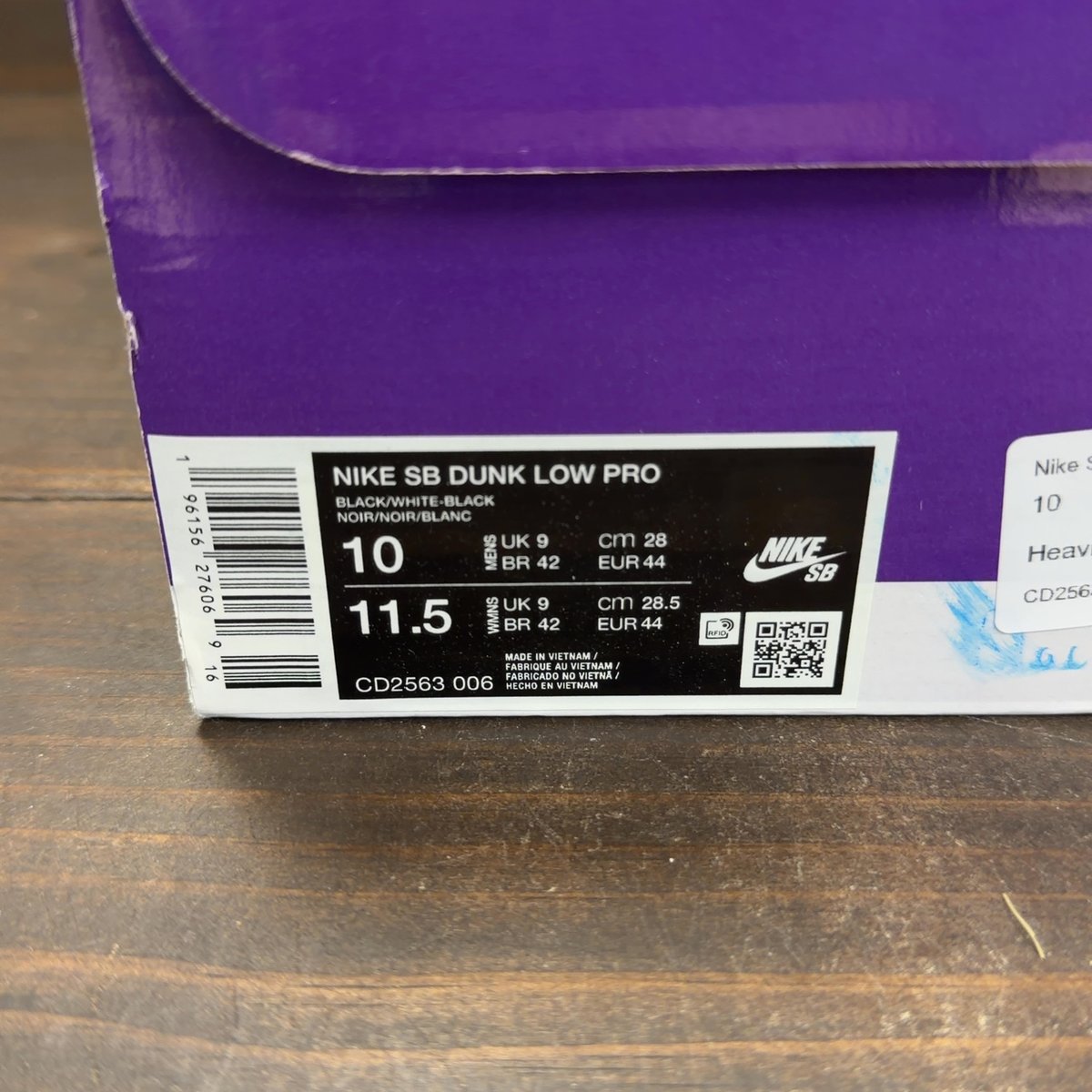 Nike SB Dunk Low Pro White Gum Size 10 (Pre-Owned) - aux