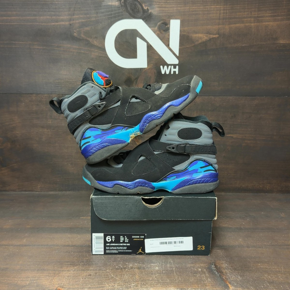 Jordan 8 Retro Aqua (2015) (GS) - Image 1