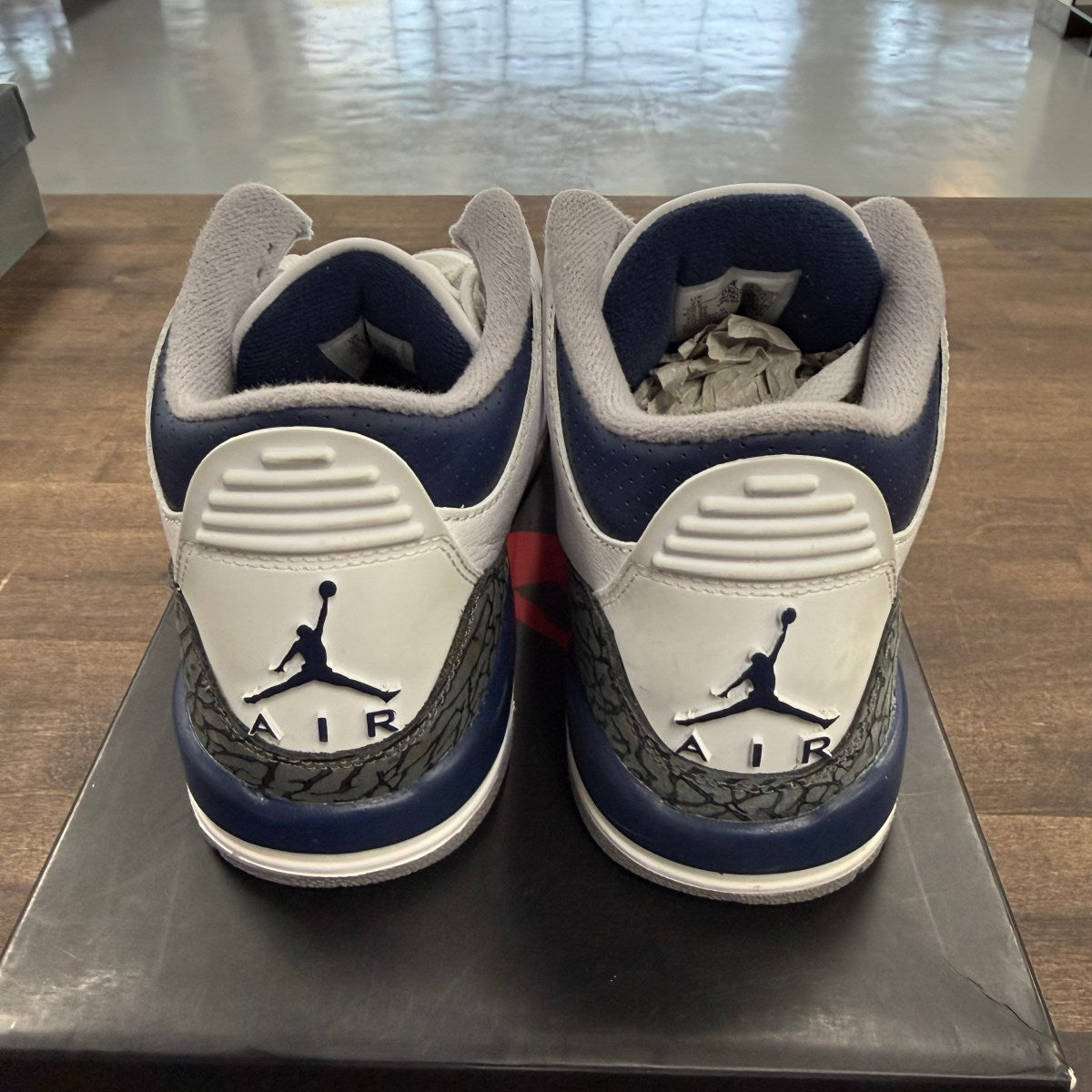 Jordan 3 Retro Midnight Navy (GS) - Image 4