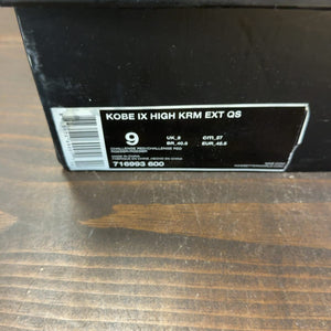 Nike Kobe 9 KRM EXT High Red Mamba Size 9 (Pre-Owned) - aux