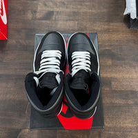 Black Satin Gym Red Jordan 1 High (USED)