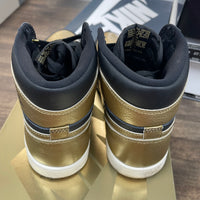 Black Metallic Gold Jordan 1 High (USED)